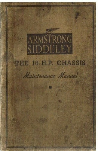 Armstrong siddeley 16hp saloon - siddeley,