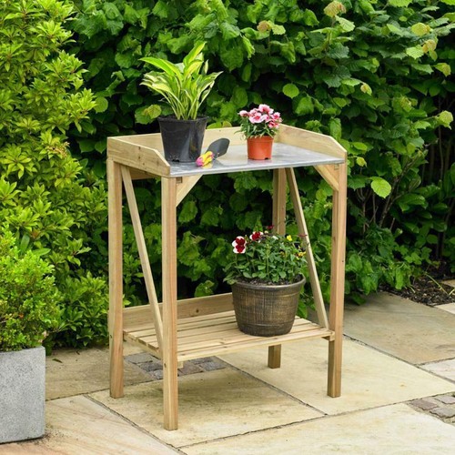 Wooden potting table - potting,