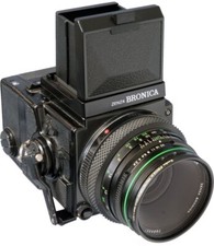 Bronica ETRSi with 75mm F2.8, 120 back & WLF medium format camera
