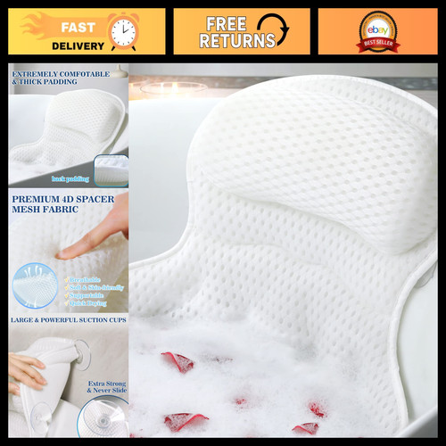 Luxury bath pillow for tub - tub,