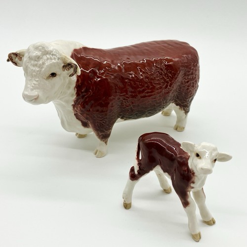 Beswick hereford bull 1363a - hereford, &