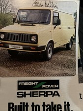 Freight Rover Sherpa Van Original Car Sales Info Brochure Collectable