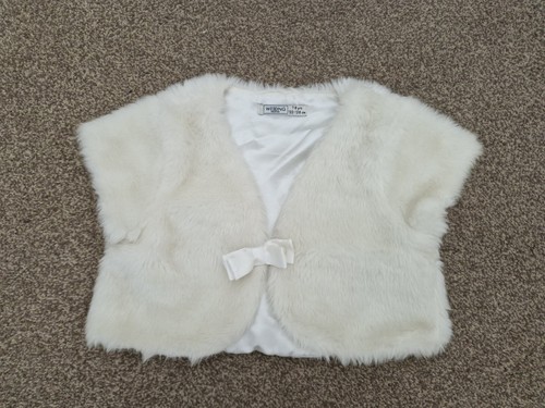 Bhs girls ivory faux - ☆☆,