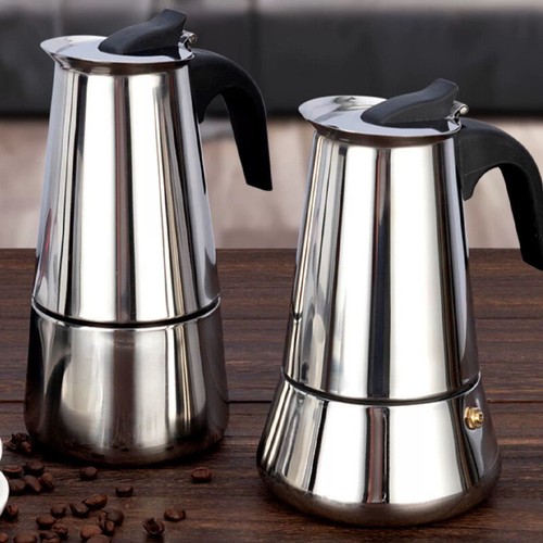 Stainless steel moka pot - stainless,