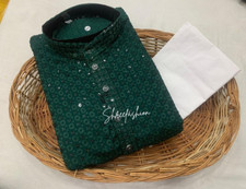 Men Kurta Pyjama Traditional Kurta For Men's SEQUANCE WORK Men's Kurta