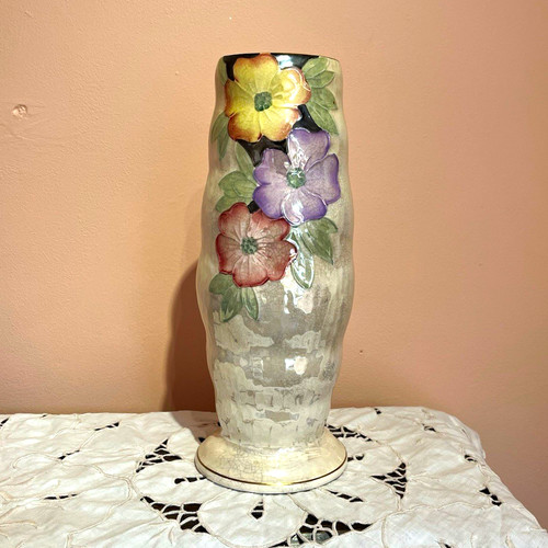 Maling medium lustre ware vase - maling,