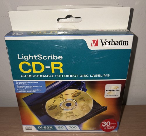 New verbatim lightscribe - lightscribe, cd-r
