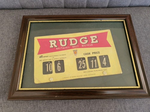 Framed vintage rudge bicycle - framed,