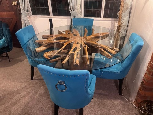 Tree root dining table with - tree,