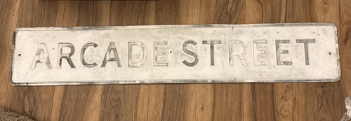 Vintage road street sign - road,