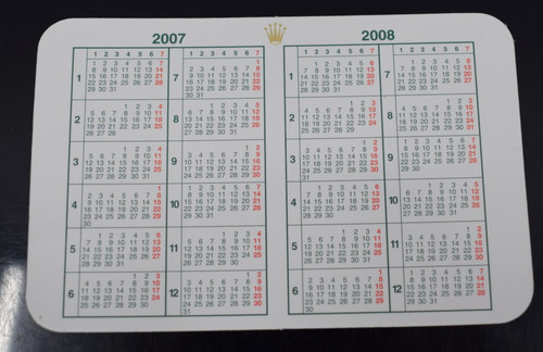 Rolex date calender 2007 - rolex, 2007/8