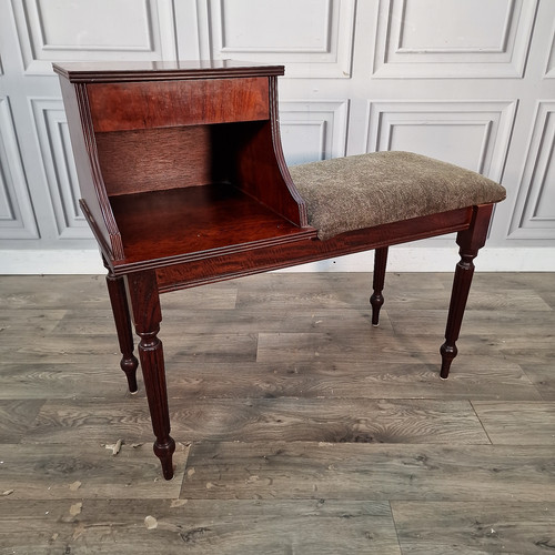 Vintage telephone seat - telephone, table