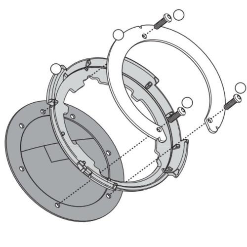 Tanklock tank bag flange - tank,