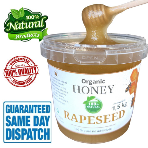 Natural rapeseed honey - kg,
