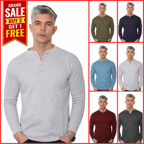 Mens henley long - henley,