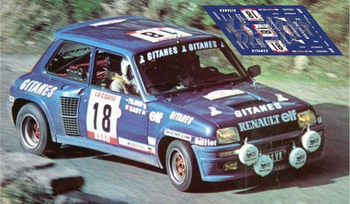 Decals renault turbo tour - decals,