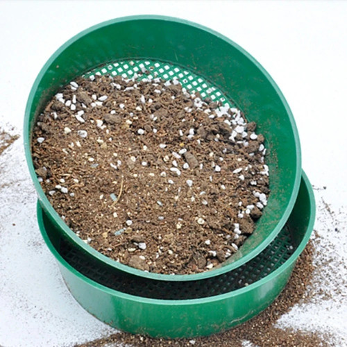 Plastic soil sieve filter - "plastic,