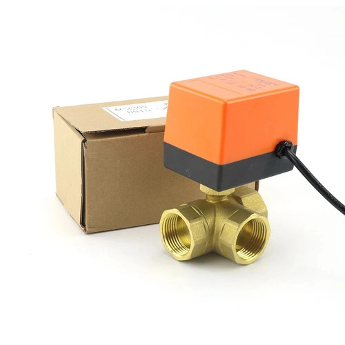 Brass motorized ball - motorized, valve
