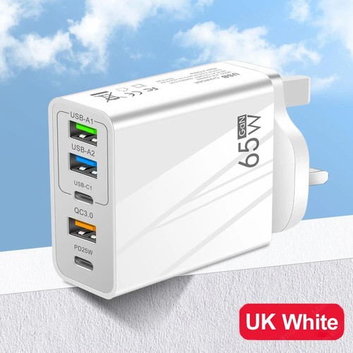 65w quick charger plug fast - charger, uk
