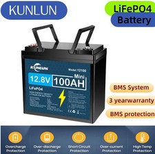 KUNLUN 12V 100Ah LiFePO4