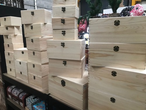 Clearance wooden craft box - clearance,