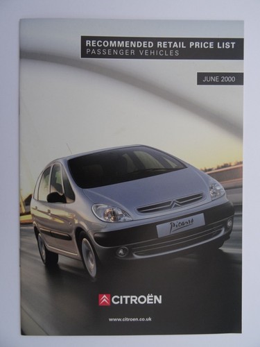 Citroen illustrated price list - illustrated,