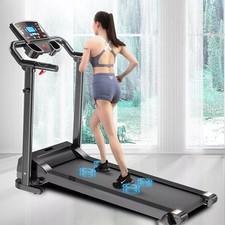 Treadmill Electric Running Walking Machine Manual 9% Incline Home Gym Folding UK