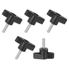 5-Pack Thumb Screws, M5x20mm Tee Wing Knobs, 304 Stainless Steel T Handles Knob