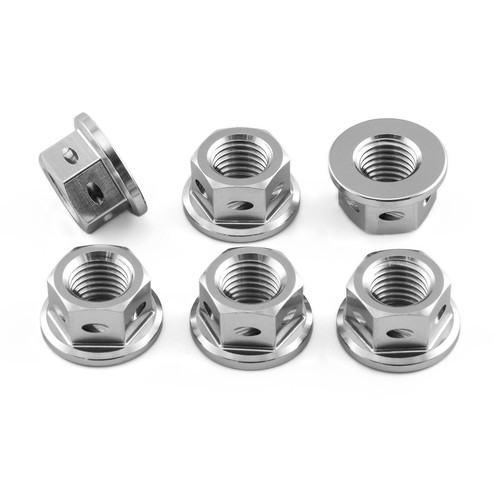 Titanium sprocket nuts m10 - titanium,