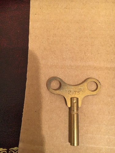 Brass clock winding - clock,