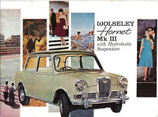 Wolseley Hornet Mk III original UK Sales Brochure 1967-69 Pub. No. 2382/B (Mini)