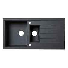 Cooke & Lewis Ising Resin 1.5 Bowl Sink & drainer 500mm x 1000mm