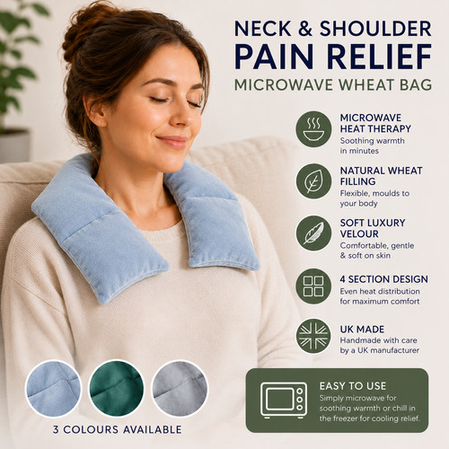 Heated wheat bag - heated, neck