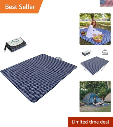 Waterproof picnic blanket with - picnic,