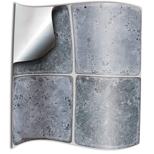 Grey kitchen tile stickers - 72,
