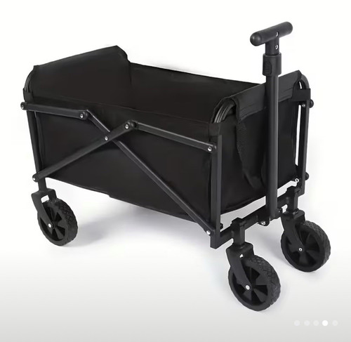 Foldable wheel black - foldable, 4-wheel