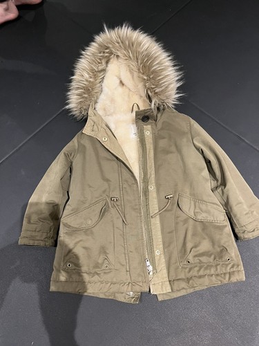 Zara kida parka with - parka, furry