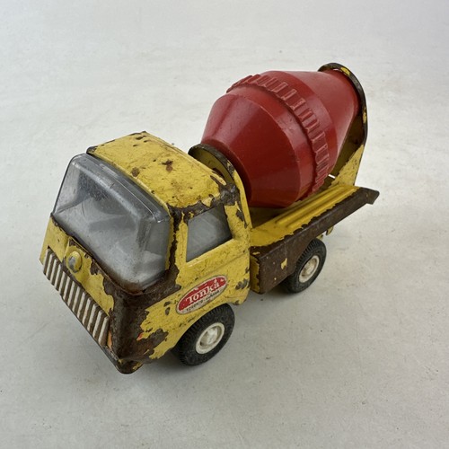 Vintage tin plate tonka cement - vintage,