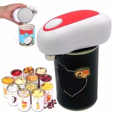 Can Opener Electric Automatic Bottle Lid Jar One Touch Smooth Felt Kitchen Tin