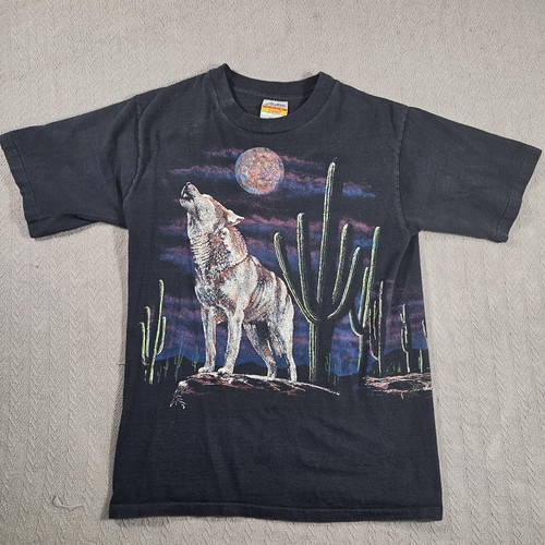 Vtg howling wolf shirt wrap - howling,