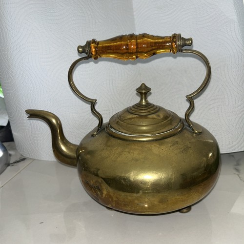 Vintage brass toddy kettle - brass,