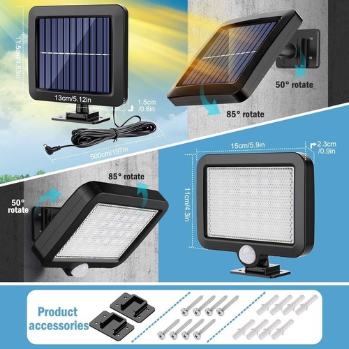 Led outdoor solar power - solar, pir