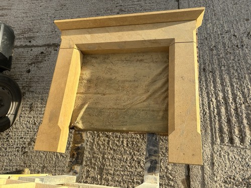 Fireplace surround and - and, hearth