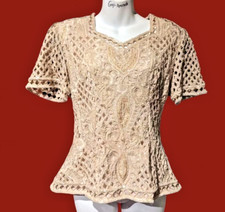 STUNNING 1980S BEADED BLOUSE