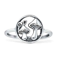 Mushroom Snail Oxidized Rings