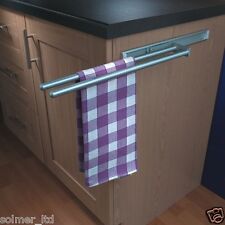 Towel Rail Telescopic Tier Pull Out Kitchen Cabinet Under Worktop Aluminium