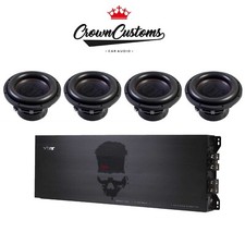 4 X 15" SUB AND AMP PACKAGE VIBE BLACKDEATH 10000W MAX 5000W RMS BASS CAR AUDIO
