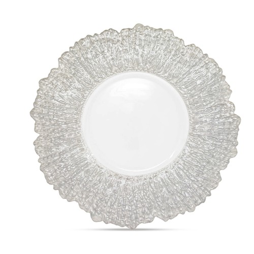 Glass charger plates 33cm - charger,