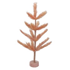 Northlight Pastel Peach Sisal Pine Artificial Easter Tree 24-Inch