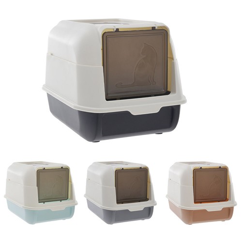 Large hooded cat litter - litter, tray